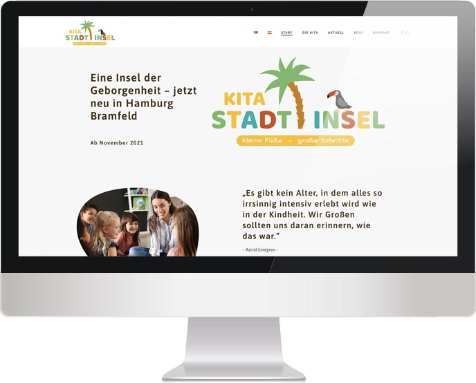 Website Kita Stadtinsel